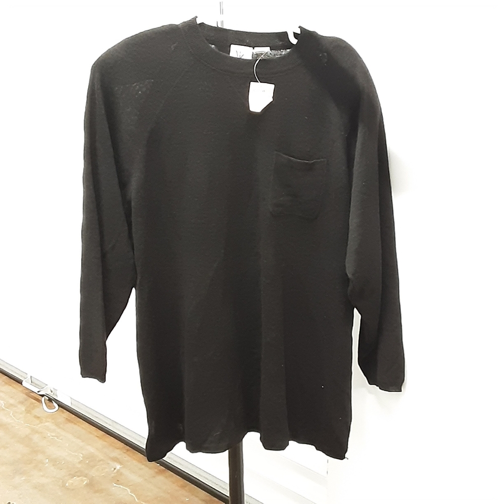 MAGGIE LAWRENCE WOMENS BLACK MID LONG SLEEVE SHIRT